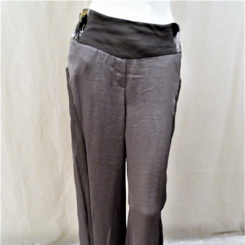 VASSALLI PANT MADE-IN-ITALY SILK/VISCOSE NWT